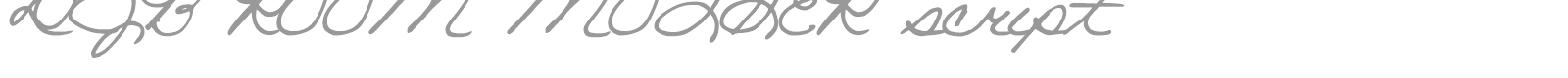 DJB Room Mother Script font preview